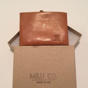 M&U Brand Leather Wallet